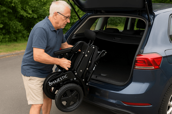 elektrische rolstoel die in de auto past