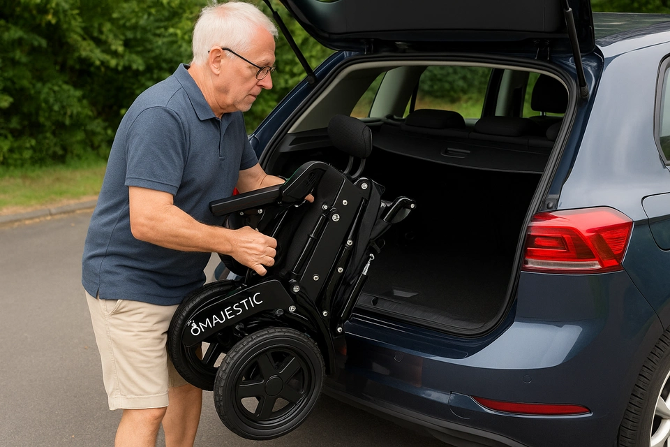 elektrische rolstoel die in de auto past