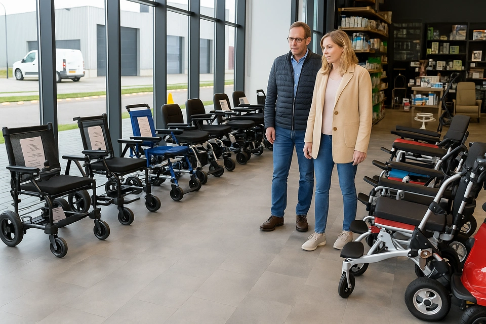 elektrische rolstoel showroom totale Zorgwinkel