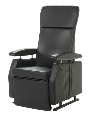 fitform vario sta-op stoel leer zwart