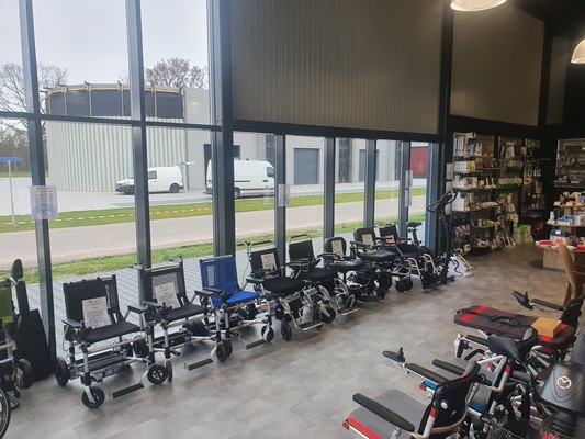 showroom opvouwbare elektrische rolstoelen