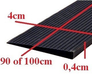 Drempelhulp Rubber Rechte Zijkant