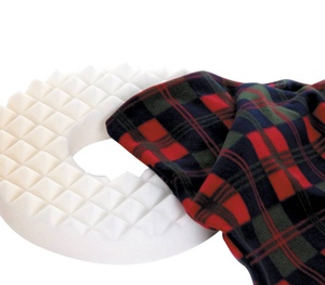 Harley Ringkussen Koudschuim - Stuitkussen  (incl geruite hoes)