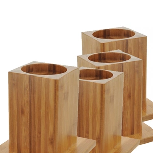 Bamboo Bedverhogers (4 Stuks) - Extra Sterk