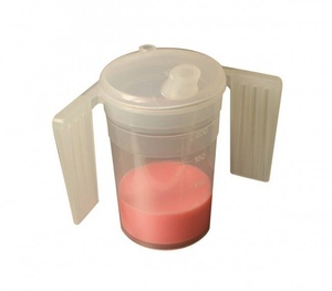 Tuitbeker met platte handgrepen en twee deksels