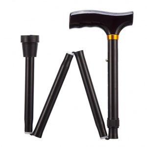 Able2 Lichtgewicht Opvouwbare Wandelstok Zwart - 84 cm - 94 cm