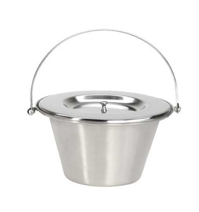 RVS Toiletstoel Emmer & Deksel