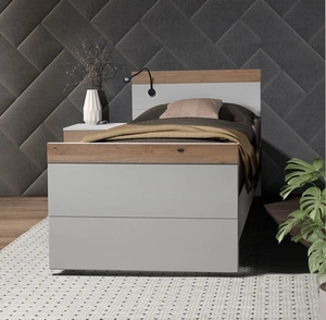 Zondag Meubelen 1 Persoons Eiken Senioren Bed Plano