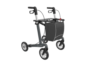 Rehasense Carbon Rollator CF Met Brede Comfort Banden ( 5 KG)