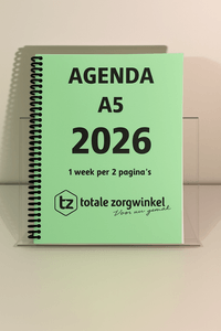 agenda dik gedrukt grote letters en cijfers