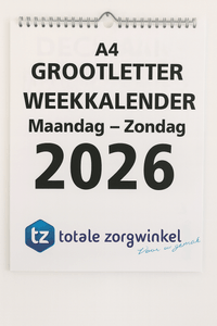 week kalender voor slechtzienden en ouderen