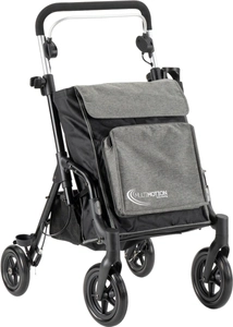 rollator met grote boodschappentas