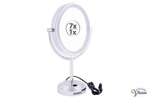 spiegel op voet met vergroting, make-up spiegel slechtzienden