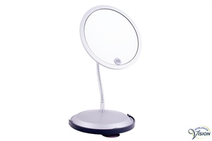 staande spiegel met 5x en 10 x vergroting