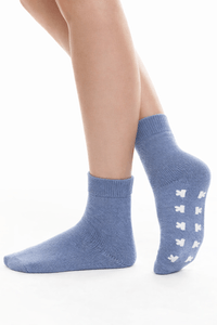 angora sokken blauw antislip
