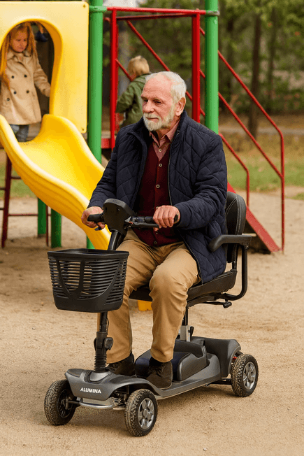 lichtgewicht demontabele scootmobiel alumina