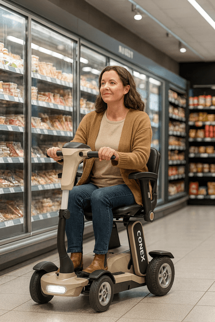 connex automatische opvouwbare scootmobiel