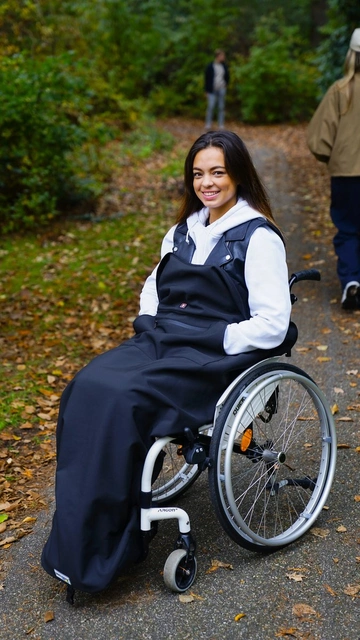 warme rolstoeldeken met accu en verwarming op 3 plekken