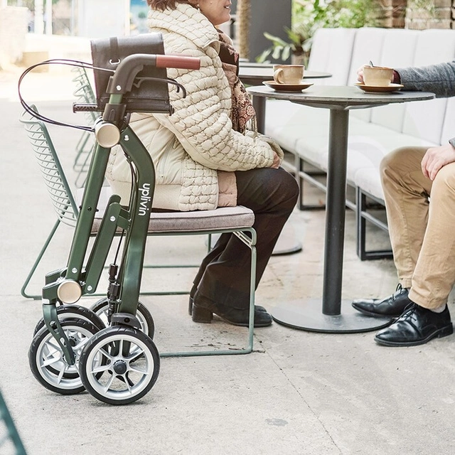 dubbel opvouwbare reis rollator lichtgewicht