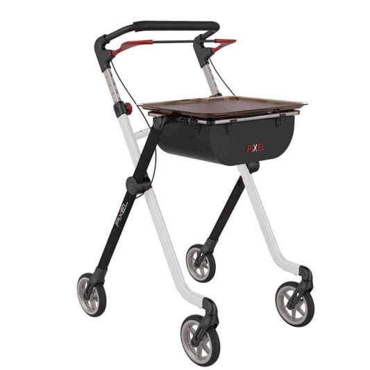 binnen rollator met dienblad