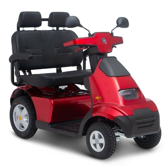 tweepersoons scootmobiel afikim breeze s4 plus met lithium accu