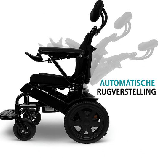 elektrische rolstoel met verstelbare rugleuning