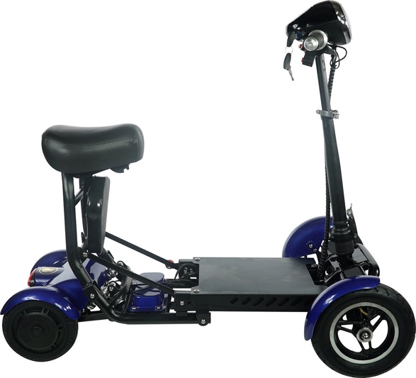 snelle plooibare scootmobiel met veel beenruimte