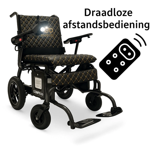carbon elektrische rolstoel met draadloze bediening