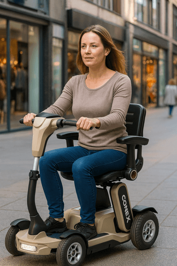 connex scootmobiel in de stad