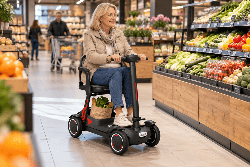 IVA Traveler 550 Air – compacte scootmobiel voor boodschappen